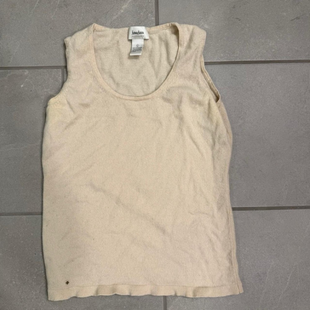 Nieman Marcus 100% Cashmere Vest with Hole